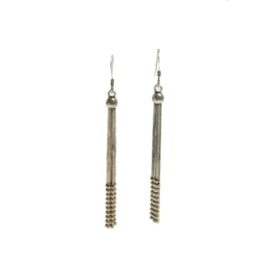 Cascading Silver Waterfall 92.5 Silver Tassel Earrings