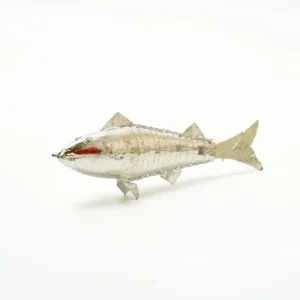Handcrafted Segmented Design Fish 92.5 Sterling Silver Idol