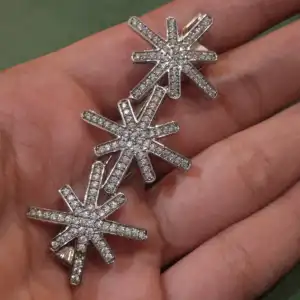 Stella Starburst Brooch in 925 Silver with Zircon