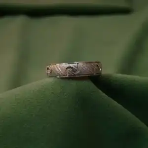 Wave Textured Band Ring in 925 Silver - Unisex