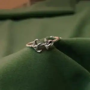 Anchor Twist Ring in 925 Silver - Unisex Nautical Band