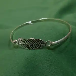 Feather Leaf Kada Bangle in 925 Silver