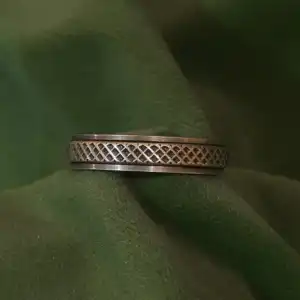 Tribal Mesh Spinner Band Ring in 925 Silver