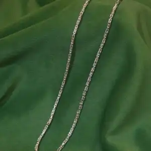 Byzantine / Braided Link Chain Necklace in 925 Silver