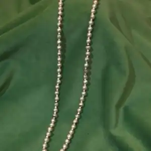 Hammered Ball Bead Chain Necklace in 925 Silver - Vintage Thappa