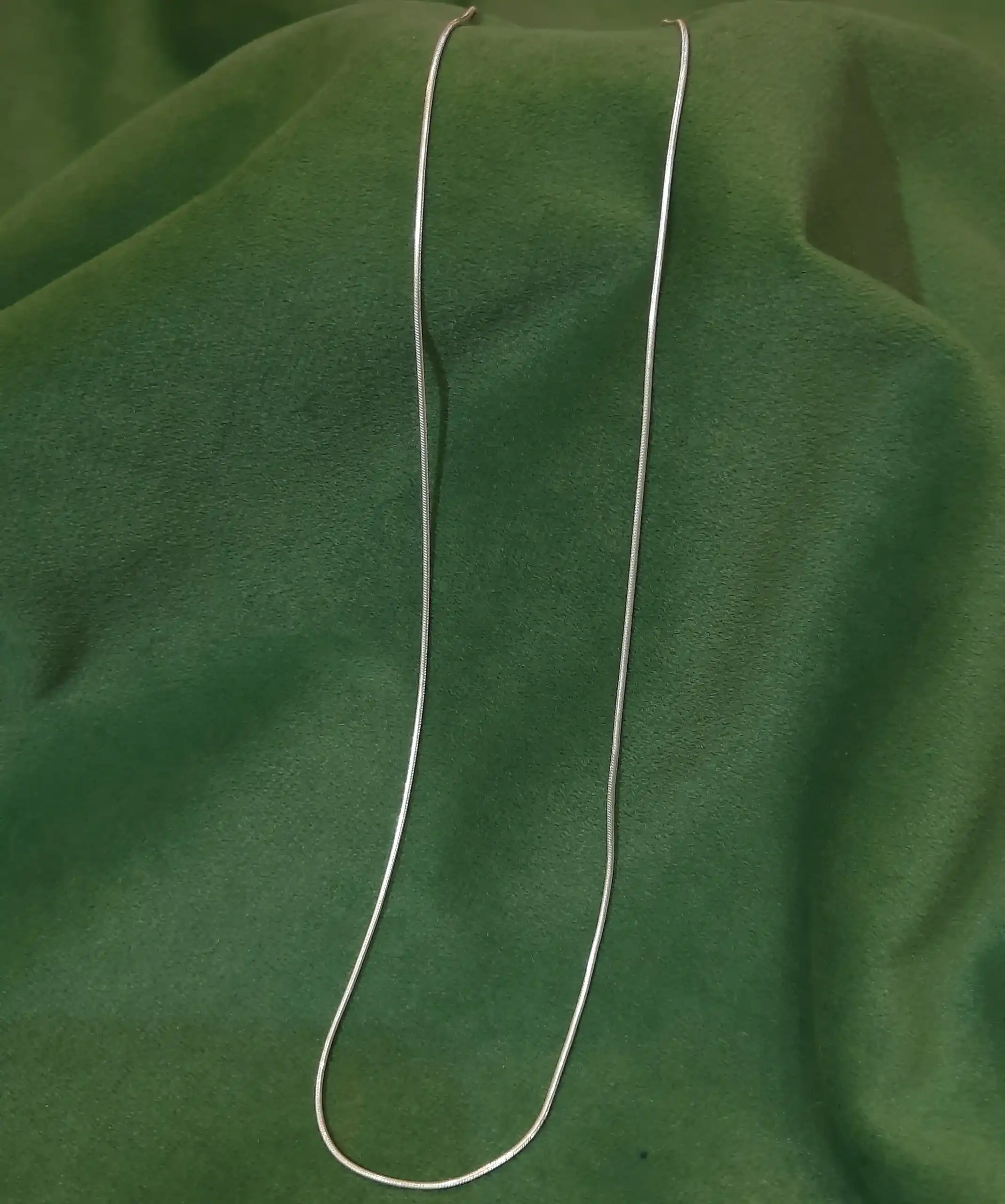 Classic Thin Snake Chain Necklace in 925 Silver - Sleek Finish