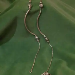 925 Silver Tribal Pipe Beads Floral Designer Anklet Pair - Oxidised Traditional Payal